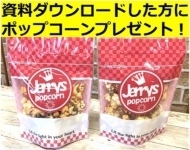 資料ダウンロードした方にポップコーンと特別資料プレゼント!住所登録はお間違いなく!