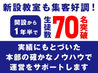個太郎塾には、新設教室を成功（早期集客）に導くノウハウがあります。