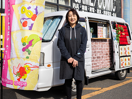 一目惚れの生チョコクレープを青森へ！たくさんのお客様に喜んでいただいています