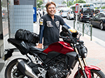 移動はツーリング気分でストレス解消！