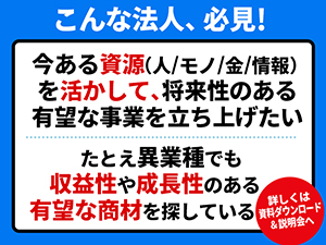 【上場企業関連会社】BtoBの異業種法人の新規事業で成功事例多数あり!