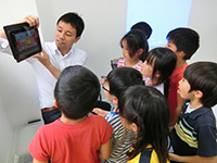 代表取締役:中村(小学校教員免許、中高等学校教員免許)も授業を担当。