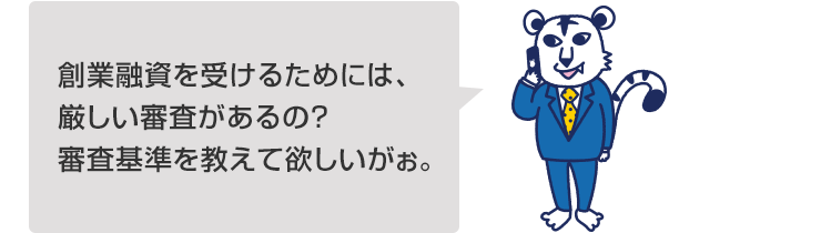 創業融資を受けるためには、厳しい審査があるの?審査基準を教えて欲しいがぉ。